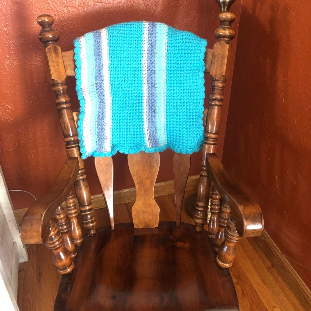 Handmade crochet baby blanket